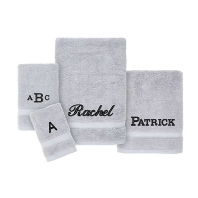 bedbathandbeyond.com | Nestwell™ Hygro Monogram Cotton Solid Hand Towel in White