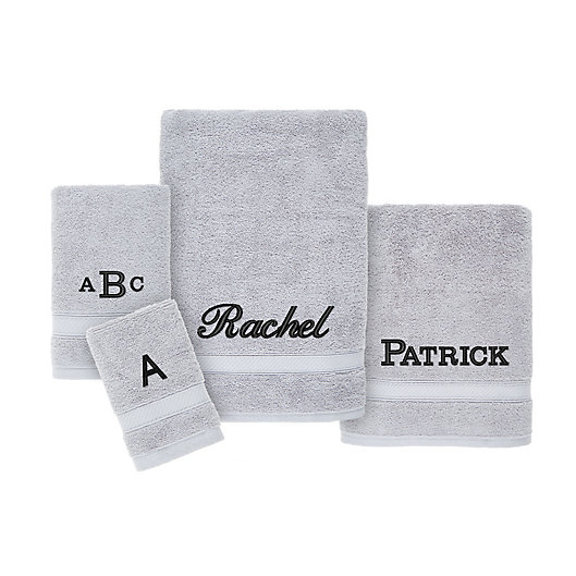 Alternate image 1 for Nestwell™ Hygro Monogram Cotton Solid Bath Towel Collection