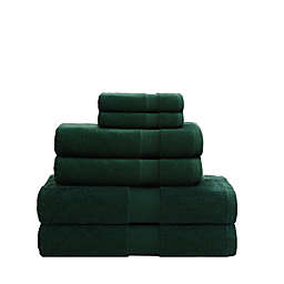 Everhome™ Egyptian Towels 6-Piece Set in Dark Green