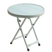 Destination Summer Multicolor Folding Metal Patio Accent Table