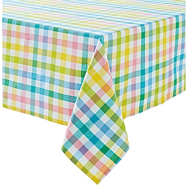 H for Happy&trade; Easter Gingham 60-Inch x 84-Inch Oblong Tablecloth. View a larger version of this product image.