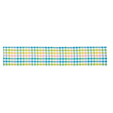 H for Happy&trade; Easter Gingham Plaid 72-Inch Table Runner in Multicolor. View a larger version of this product image.