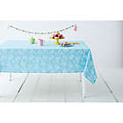 Alternate image 1 for H for Happy&trade; Eggs Jacquard 60-Inch x 102-Inch Oblong Tablecloth in Light Blue