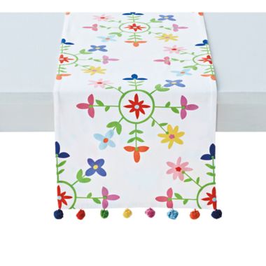 H for Happy&trade; Medallion Floral 72-Inch Table Runner. View a larger version of this product image.