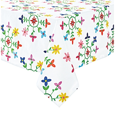 H for Happy&trade; Medallion Floral 60-Inch x 102-Inch Oblong Tablecloth. View a larger version of this product image.