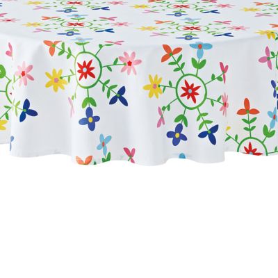 H for Happy&trade; Medallion Floral Round Tablecloth