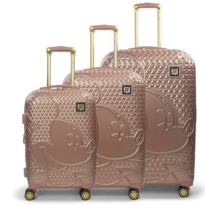 hard shell suitcase rose gold