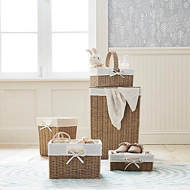 ever &amp; ever&trade; 5-Piece Lined Hamper Storage Set in Natural. View a larger version of this product image.