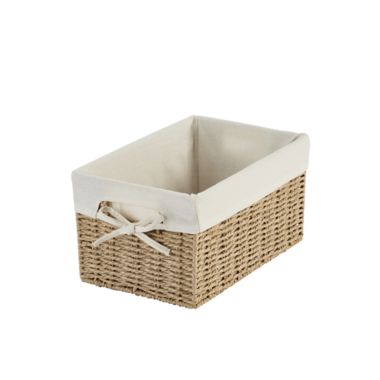 ever &amp; ever&trade; 3-Piece Lined Storage Basket Set in Natural. View a larger version of this product image.