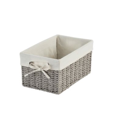 ever &amp; ever&trade; 3-Piece Lined Storage Basket Set in Grey. View a larger version of this product image.