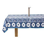 Alternate image 4 for Everhome&trade; Woodblock Paisley 60-Inch x 84-Inch Oblong Tablecloth with Umbrella Hole
