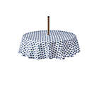 Alternate image 2 for Everhome&trade; Woodblock Paisley 70-Inch Round Tablecloth with Umbrella Hole