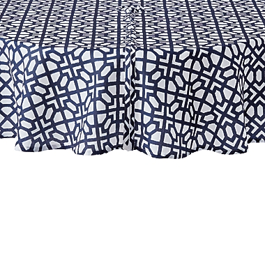 Everhome&trade; Graphic Trellis 70-Inch Round Tablecloth. View a larger version of this product image.