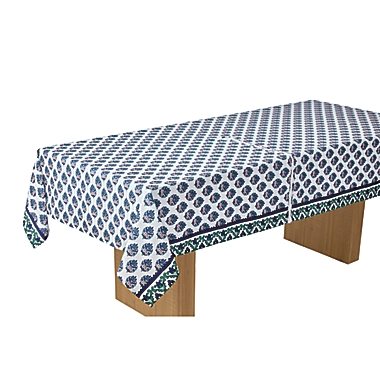 Everhome&trade; Scarab Paisley 60-Inch x 84-Inch Oblong Tablecloth with Umbrella Hole. View a larger version of this product image.