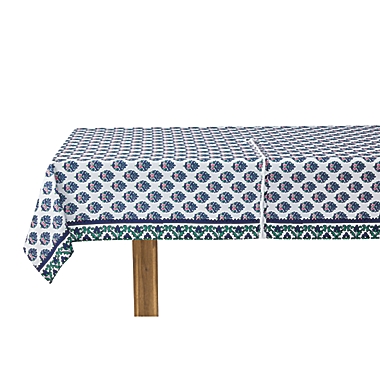 Everhome&trade; Scarab Paisley 60-Inch x 84-Inch Oblong Tablecloth with Umbrella Hole. View a larger version of this product image.
