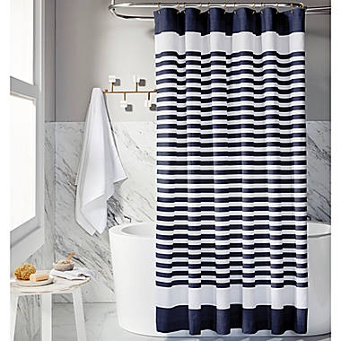 Everhome&trade; Samson Coastal Stripe Shower Curtain. View a larger version of this product image.