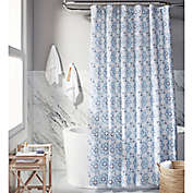 Everhome&trade; 72-Inch x 72-Inch Eloise Medallion Standard Shower Curtain in Skyway