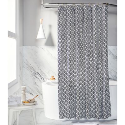 Extra Long Shower Curtains Bed Bath, Super Long Shower Curtain Rod