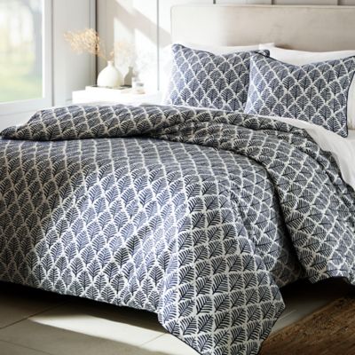 LEAF Printed  Duvet Quilt  Cover With Pillow Case Polyester-Cotton All UK Size