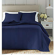 Everhome&trade; Mabel 3-Piece King Quilt Set in Maritime Blue