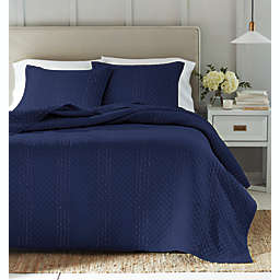 Everhome™ Mabel 3-Piece King Quilt Set in Maritime Blue