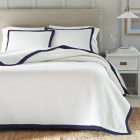 Alternate image 0 for Everhome&trade; Hanover Hotel Border 3-Piece King Quilt Set in Navy