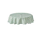 Alternate image 3 for Everhome&trade; Zig-Zag Stripe 70-Inch Round Tablecloth with Umbrella Hole in Elm Green/Blue