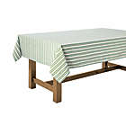Alternate image 2 for Everhome&trade; Zig-Zag Stripe 60-Inch x 84-Inch Tablecloth in Elm Green/Blue
