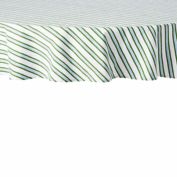 Everhome&trade; Zig-Zag Stripe Round Tablecloth in Elm Green/Blue