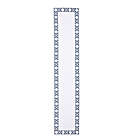 Alternate image 3 for Everhome&trade; Cane 90-Inch Embroidered Table Runner in White/Navy