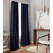 Everhome&trade; Diamond Weave 63-Inch Blackout Window Curtain Panel in Maritime Blue