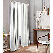 Everhome&trade; Diamond Weave 63-Inch Blackout Window Curtain Panel in White (Single)