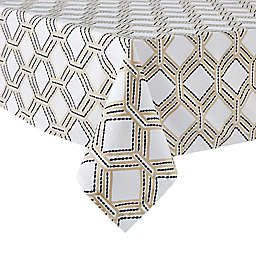 Everhome™ Diamond Weave 60-Inch x 102-Inch Oblong Tablecloth in Peyote/Tan