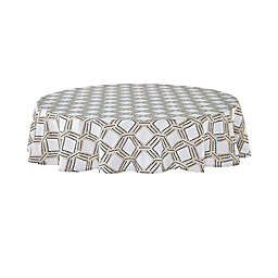 Everhome™ Diamond Weave 70-Inch Round Tablecloth in Peyote/Tan
