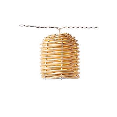 Everhome&trade; Rattan Cage LED String Lights in Natural (Set of 10). View a larger version of this product image.