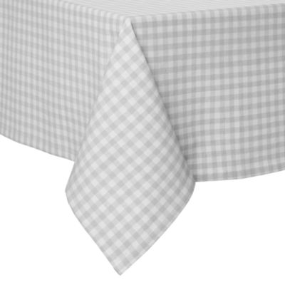 Everhome&trade; Easter Gingham Tablecloth in Grey