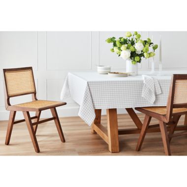 Everhome&trade; Easter Gingham 52-Inch x 70-Inch Oblong Tablecloth in Nimbus Cloud. View a larger version of this product image.