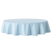 Everhome&trade; Easter Gingham 70-Inch Round Tablecloth in Summer Song