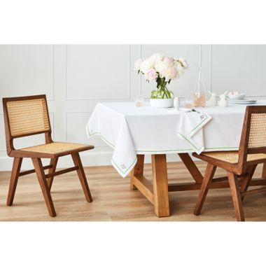 Everhome&trade; Embroidered Easter Bunny 60-Inch x 102-Inch Oblong Tablecloth in Bright White. View a larger version of this product image.