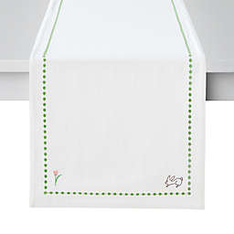 Everhome™ Embroidered Easter Bunny Table Runner in Bright White