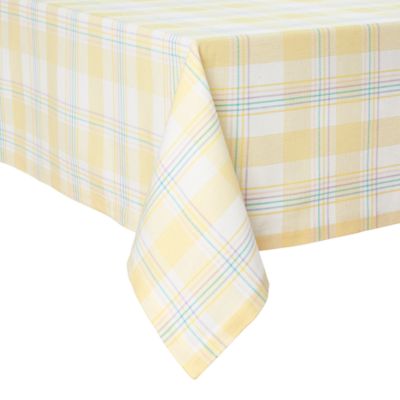 Everhome&trade; Easter Plaid Tablecloth