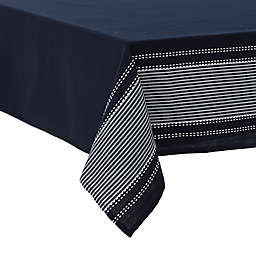 Everhome™ Seaside Stripe Indoor/Outdoor Tablecloth in Maritime Blue