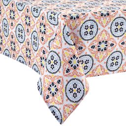 Everhome™ Taverna Tile Indoor/Outdoor Tablecloth in Melon