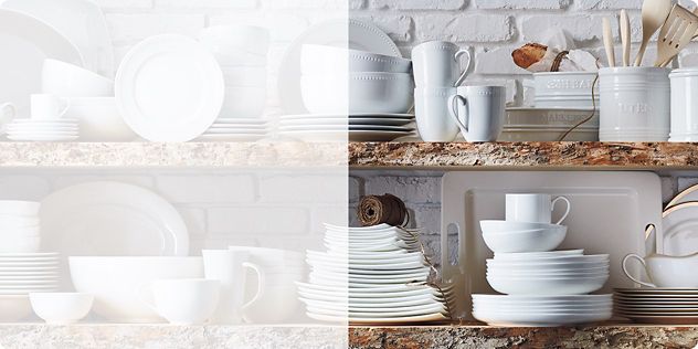 white dinnerware