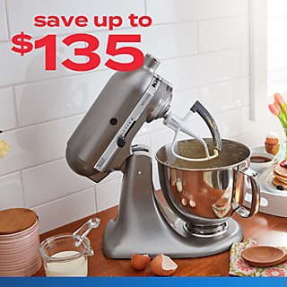 save upto $135 KitchenAid® appliances
