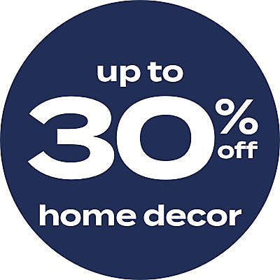 up to 30% off home decor