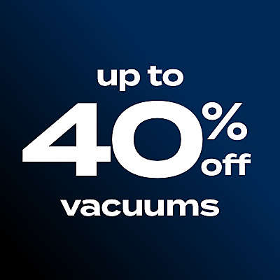 up to 40% off vacuums