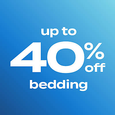 up to 40% off bedding
