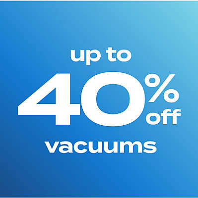 up to 40% off vacuums