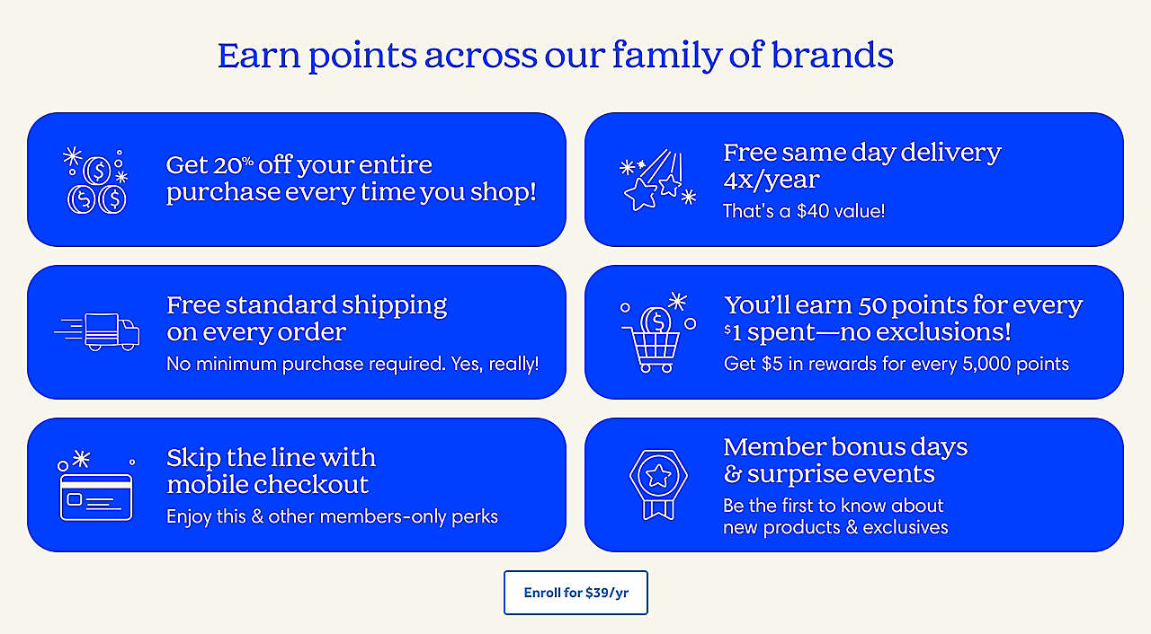 Earn and redeem points